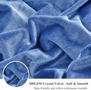 XeGe Luxury Fluffy Throw Blanket, Cobalt Blue Soft 50x60 Faux Fur Blanket Throw, Shaggy Plush Decorative Couch Blanket, Cute Furry Throw Fuzzy Blanket for Sofa Bed, Ombre Cobalt Blue by CozyNest Decor