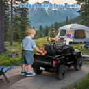 12V Ride on Car Licensed Ford F-150 Raptor, Kids Electric Car with Remote Control, LED Light/Music/MP3, Truck Bed Storage, 3-Point Seat Belt (12V, Black) by TinyTreasures Baby Boutique