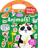 Benresive Reusable Sticker Books for Kids 2-4, Sticker Books for Toddlers 1-3 2-4, Toddler Travel Toys Activities Crafts Gifts - Animals by TinyTreasures Baby Boutique