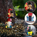 TIJNN Solar Garden Gnome Statue with Lantern, Dwarf Gardener Outdoor Decor for Patio, Yard, Porch Garden Gifts by CozyNest Decor