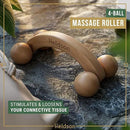 HELDSON® Wooden Therapy Massage Tools [6 Pieces] - Wood Rollers for Body Sculpting - Lymphatic Drainage Massager - Cellulite Tool - Maderoterapia Kit - Back Rolling Stick - Wellness Gifts Women, Men by CozyNest Decor