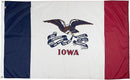 FlagSource Iowa Nylon State Flag, Made in the USA, 5x8' by GreenHaven Gardens
