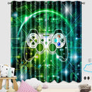 Gaming Curtain for Boys - 2Pcs Gamer Curtain Panels for Boys Bedroom Blackout Drapes Modern Games Patterns Windows Curtains Green Game Room Decor Grommet Top Curtains, 82" x 84" by TinyTreasures Baby Boutique