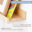 Picture Ledge Shelf for Wall, 36 inches Solid Pine Wood Nursery Book Shelves 3 Packs, Floating Ledge Shelves for Kids' Room Bedroom Bathroom Living Room Photo Frames Office Nursey Wall Decor, Natural by TinyTreasures Baby Boutique