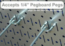 Wall Control Metal Pegboard and Accessory Kit by GreenHaven Gardens