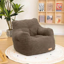 Bean Bag Chair with Filler, Bean Bag Sofa with Tufted Soft Stuffed Filling, Fluffy and Lazy Sofa, Comfy Cozy BeanBag Chairs with Memory Foam for Dorm, Apartment, Living Room (Brown) by CozyNest Decor