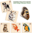 QUOKKA Realistic Wooden Puzzles for Toddlers 1-3 Year Old - 15x15 Inches Kids Puzzles Ages 2-4 - Birds, Animals, Fish, Butterfly Montessori Toddler Toys - Motor Skills Games Gifts for Girls&Boys by TinyTreasures Baby Boutique
