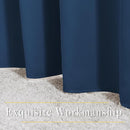NICETOWN Bedroom Blackout Curtains and Drapes 54" L - Window Treatment Thermal Insulated Solid Grommet Blackout Draperies for Home Office (Moroccan Blue, 2 Panels=132" Wide) by TinyTreasures Baby Boutique