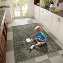 Machine Washable Throw Rugs for Entryway: Door Mat Indoor Entrance 3x5 Rug Boho Small Area Rug Non-Slip Low Pile Kitchen Rug for Front Door Indoor Entrance Entry Kids Room by TinyTreasures Baby Boutique