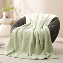 Snuggle Sac Sage Green Throw Blanket for Couch, Reversible Super Soft Warm Blankets Cozy Knit Blanket Fuzzy Plush Lightweight Throws for Sofa, Bed, Picnic, Ombre Sage Green, 50 x 60 inches by TinyTreasures Baby Boutique