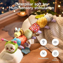 TUMAMA Baby Toys for 0, 3, 6, 9, 12 Months,Caterpillar Sensory Toys,Infant Baby Stuffed Animal Activity Soft Toys with Teether, Tummy Time Sensory Toys,Newborn Infant Sensory Toys Birthday Gifts by TinyTreasures Baby Boutique