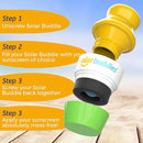 Solar Buddies Sunscreen Applicator - Single Green - Refillable Roll on Sponge Sunscreen, Suncream & Lotion Applicator For Kids, Adults & Families - Holds 3.4fl oz, Perfect Size for Travel by TinyTreasures Baby Boutique