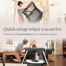 Guava Family Travel Crib includes Lightweight Backpack Design | Certified Baby Safe Portable Crib | Folding Play Yard, Comfy Mattress for Babies, Toddlers | Compact Baby Travel Bed by TinyTreasures Baby Boutique