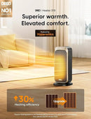 Dreo Space Heaters for Indoor Use, 1500W Portable Electric Heater with Remote and Thermostat, PTC Ceramic, Safety Heat with 70° Oscillation for Bedroom Office Home, Quiet, 12H Timer by CozyNest Decor
