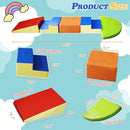 6-Piece Baby Soft Foam Climbing Blocks Set, PU Leather Non Slip Foam Play Gym Climbing Structures for Toddlers 3, Indoor Climb and Crawl Activity Play Set by TinyTreasures Baby Boutique