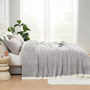 Snuggle Sac Oversized Grey Throw Blankets Twin Size,Super Soft Warm Blankets Cozy Knit Fuzzy Throw Blankets for Sofa, Bed, Heather Grey, 60x80 inches by TinyTreasures Baby Boutique