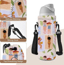 AUPET Water Bottle Sling Bag Carrier Crossbody Sleeve,Insulated Neoprene Bottle Case Holder Pouch Cover 500ML/17oz with Shoulder Strap for Walking Women Men by TinyTreasures Baby Boutique