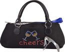 Wine Clutch Bag (Thermal Insulated) Trendy Women’s Carry Tote | Holds Red & White 750mL Bottles | Trendy Fashion | Incl. Portable Waiter-Style Corkscrew (Cheers) by TinyTreasures Baby Boutique