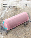 Bluetooth Speaker with HD Sound, Portable Wireless, IPX5 Waterproof, Up to 20H Playtime, TWS Pairing, BT5.3, for Home/Party/Outdoor/Beach, Stocking Stuffers, White Elephant Gifts for Adults (Pink) by TinyTreasures Baby Boutique