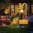 Fairy Moon Solar Lights Outdoor Garden Gifts for Women Yard Decorations Stakes Lights, Waterproof LED Outside Backard Decor, Lawn Patio Ornaments, Mothers Day Birthday Gifts for Mom (Gold,1Pack) by GreenHaven Gardens