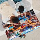 Jumbo Floor Puzzle for Kids,Construction Site Jigsaw Large Puzzles,48 Piece Construction Vehicle Puzzle for Toddler Ages 3-5,Children Learning Preschool Educational Toys,Gift for 4-8 Years Old by TinyTreasures Baby Boutique