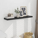 Fun Memories 10 Inch Deep Shelves, Floating Shelves for Wall 48 Inches Long, Wood Floating Shelves for Wall, Large Storage Shelves Wall Mount for Living Room Bedroom, Black, Set of 1 by CozyNest Decor