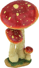 Design Toscano Mystic Forest Mushroom Statue: Red by GreenHaven Gardens