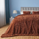 GONAAP Fuzzy Faux Fur Throw Blanket Queen Size Coffee Super Soft Cozy Plush Fuzzy Shaggy Blanket for Couch Sofa Bed (Coffee, Queen(90"x90")) by CozyNest Decor