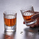 KAMMAK Crystal Whiskey Glasses Set of 2, Handcrafted 3.38oz Liquor Glasses, Luxury Old Fashioned Glasses Stemless, Hand Blown Scotch Cup for Women, Men Barware Gift for Cocktail, Bourbon by CozyNest Decor