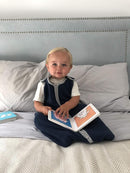 Baby Sleeping Bag Sack - Easy Care Premium Polar Fleece, Wearable Blanket - Boys & Girls. Fits Infants, With Convenient Shoulder Straps for Safe & Comfortable Sleep, Navy, Medium (6-18 Months) by TinyTreasures Baby Boutique