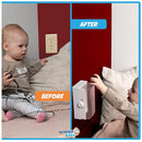 Clear Outlet Cover Box [Patented] Double Lock for Much Better Toddler Proofing, Easier Operation, Simple 3 Step Install with Included Screws. Provides Extra Space Inside for Plugs by TinyTreasures Baby Boutique