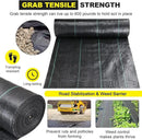 Driveway Fabric 6x300 ft - Commercial Weed Barrier, Heavy Duty 3.5OZ Landscape Fabric for Road, French Drain, Erosion Control, Construction Projects by GreenHaven Gardens