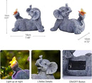 Goodeco Elephant Statue with Solar Butterfly - Ideal Gifts for Women, Mom or Birthdays, Beautifully Crafted Outdoor Decorations to Wow Your Guests by GreenHaven Gardens