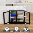 COTLIN 36" W Back Bar Cooler Beer Fridge Undercounter Refrigerator with LOW-E Glass Free Standing Beverage Refrigerator Adjustable Shelves for Soda Beer Wine, ETL NSF Approved by CozyNest Decor