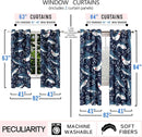 Cartoon Shark Blackout Curtain Panels Curtains Blue Curtains for Boys Bedroom Grommet Top Window Treatment 2 Panels Drapes Kids Room Decor Navy Blue Curtains 84 Inch Length, 82''x84'' by TinyTreasures Baby Boutique
