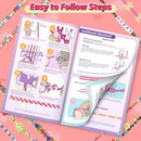 Friendship Bracelet Making Kit, Arts and Crafts Loom Bracelet Maker for Kids, Jewelry String Making supplies with 3 Thread Styles & 6 Bead Types, Christmas Birthday Gifts for Girls Ages 6 7 8 9 10+ by TinyTreasures Baby Boutique