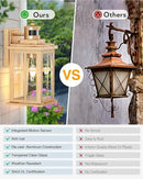 Motion Sensor Outside Lights for House, Modern Dusk to Dawn Outdoor Lighting, 2 Pack Gold Anti-Rust Outdoor Wall Lights with Transparent Glass, Waterproof Outdoor Porch Lights for House, Patio by GreenHaven Gardens