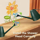 Watering Can for Indoor Outdoor Plants, Modern Small Watering Cans with Removable Nozzle, Long Spout Watering Can for Indoor Bonsai Plants Garden Flowers 1/2 Gallon 1.8L 60OZ (Dark Green) by GreenHaven Gardens