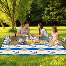 Poedist Extra Large Picnic Blanket Waterproof,80"x 80"Foldable Machine Washable Beach Blanket,Outdoor Blanket for 6-8 Adults,Suitable for Indoor Crawling,Park Beach,Camping,Hiking,Family Travel(Boat) by TinyTreasures Baby Boutique