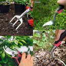 Garden Tools Set 83 Piece Succulent Tools Set Included, Heavy Duty Aluminum Gardening Tools for Gardening, Ergonomic Handle Tools, Storage Tote Bag, Gifts Tools for Men Women (Red) by GreenHaven Gardens