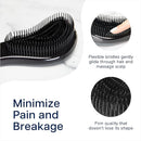Crave Naturals Glide Thru Detangling Brush, Detangler Brush for Curly, Straight, Wet and Dry Hair Comb for Adults and Kids, Hair Accessories for Women, Black by TinyTreasures Baby Boutique