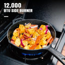 MASTER COOK 4 Burner Gas Grill, 52,000 BTU Cabinet Style Grill, Propane Grill, with Side Burner, Built with Stainless Steel by GreenHaven Gardens