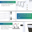 SMIBUY Bathroom Storage Shelf, Bamboo Over-The-Toilet Organizer Rack, Freestanding Toilet Space Saver with 3-Tier Adjustable Shelves (White) by CozyNest Decor