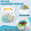 Baby Bath Toys for Toddlers 1-3, Kid Bathtub Toy with 36 Foam Bath Letter & Number, Fishing Games with Fish Net, Water Pool Toy with Storage Bag, Shower Toy Gift for Boy Girl Infant 1 2 3 4 5 6 by TinyTreasures Baby Boutique