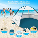 COMMOUDS Beach Tent Sun Shade for 3/4-5/6-7/8-10 Person, UPF 50+ Beach Sun Shelter Canopy Tent, Lightweight, Easy Set Up and Carry by TinyTreasures Baby Boutique