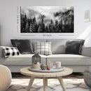 Black and White Canvas Wall Art for Office,Forest Wall Art for Bedroom Above Bed 24 x 48 Inch by CozyNest Decor