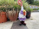 Garden Statues Gardener Couple Duck, Indoor Outdoor Decorations Cute Ducks Art Décor Goose Figurine Ornament for Yard Home Garden Patio and Office (Female) by GreenHaven Gardens