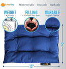 SunnyBay USA-Made 4-lbs Lava Sand Microwave Heating Pad with Organic Cotton Fabric for Cramps and Body Pain, Superior Heat Retention, Washable, Odorless, Weighted, 8x12 Inches by CozyNest Decor
