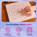 Pinwheel Crafts Painting Kit Mandala for Kids Ages 6-12 - Dot Painting Canvas Set with Mandala Dotting Tools, Paints, Brushes, Easy Instruction - Relaxing DIY Gift, Arts and Crafts Kit for Teens by TinyTreasures Baby Boutique