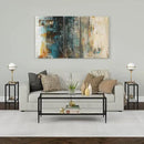 Henn&Hart 24" Wide Rectangular Side Table with Glass Shelf in Blackened Bronze, Table for Living Room, Bedroom by CozyNest Decor